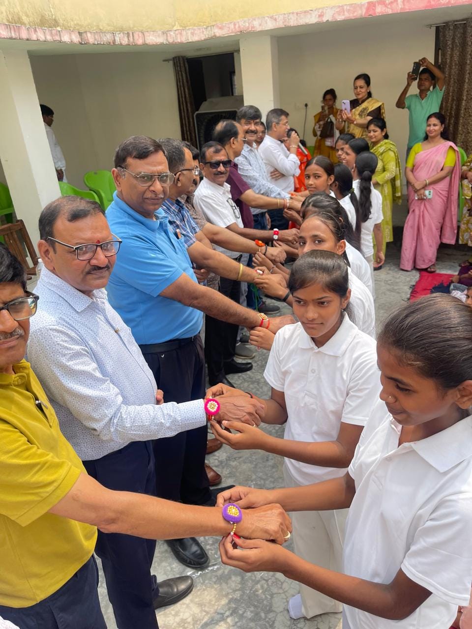 Rotary Club Pride celebrated Raksha Bandhan with girls.