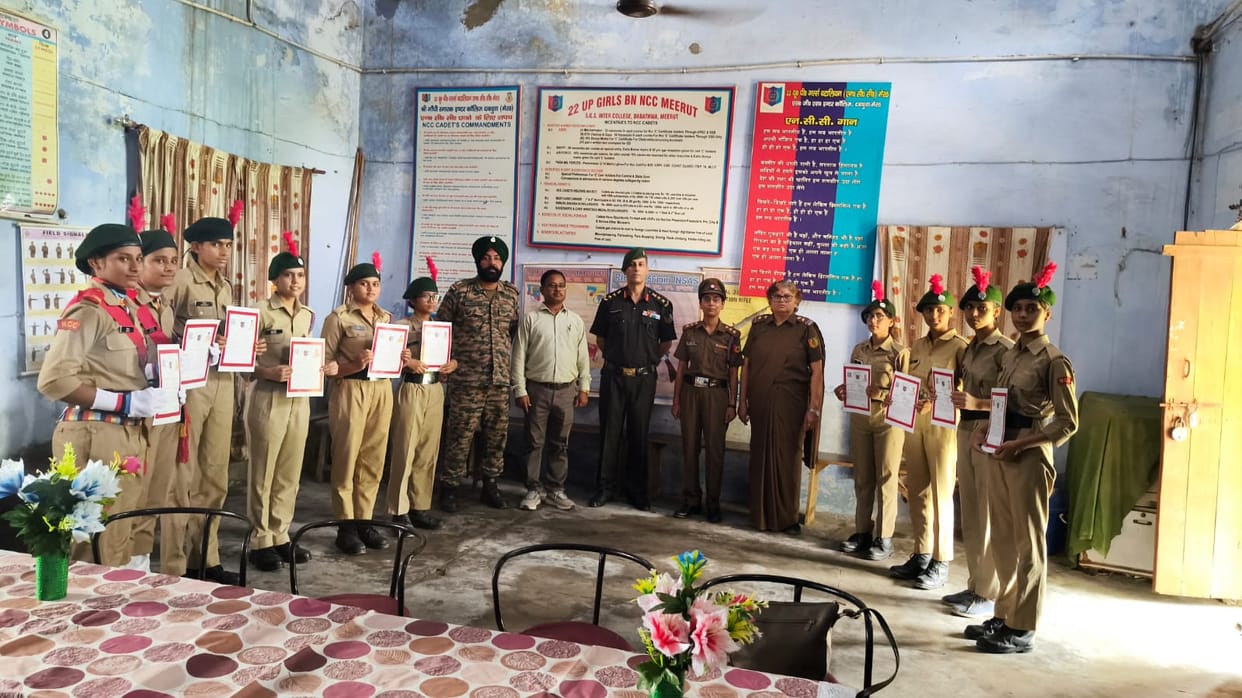 Cadets show enthusiasm during NCC recruitment; 26 selected.