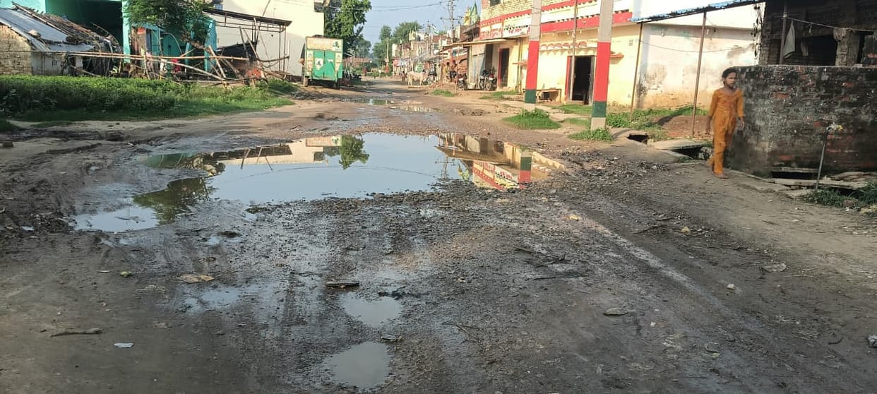 Being forced to endure a bumpy ride on dilapidated roads.