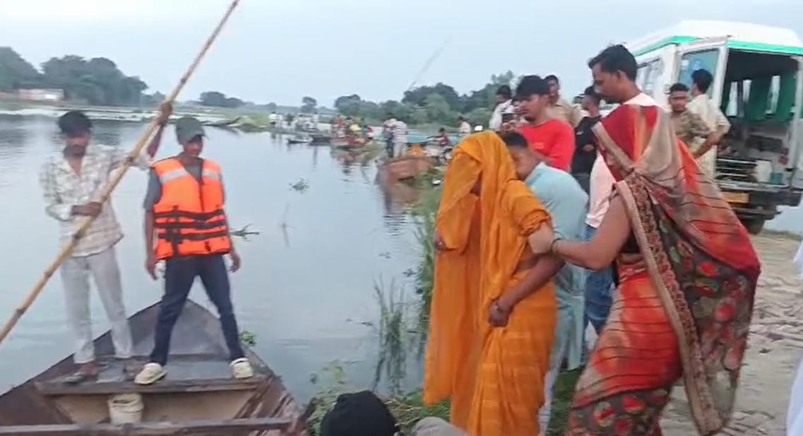 After arriving by ambulance, a boat became the lifeline for the patient.