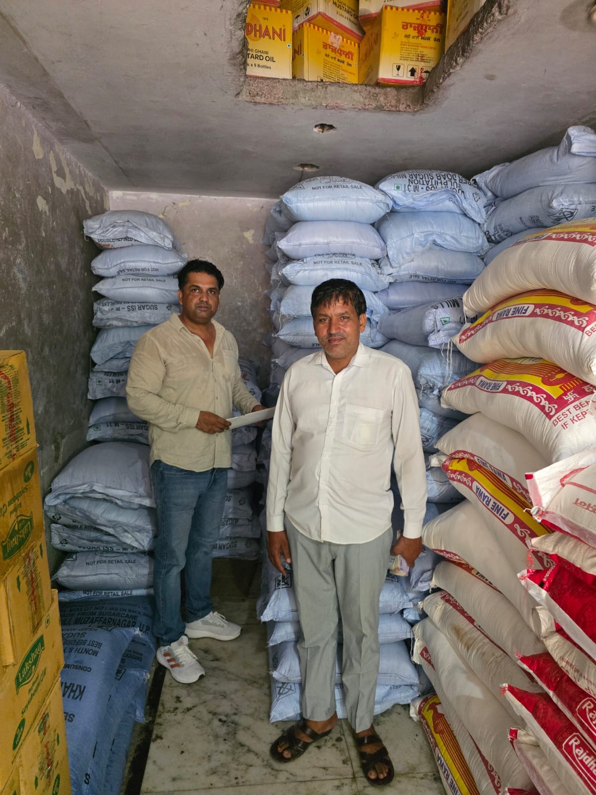Crackdown on sugar hoarding: five teams conduct raids, records of 18 shops inspected.
