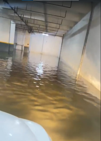 Waterlogging in the basement; risk of disease from contaminated water.