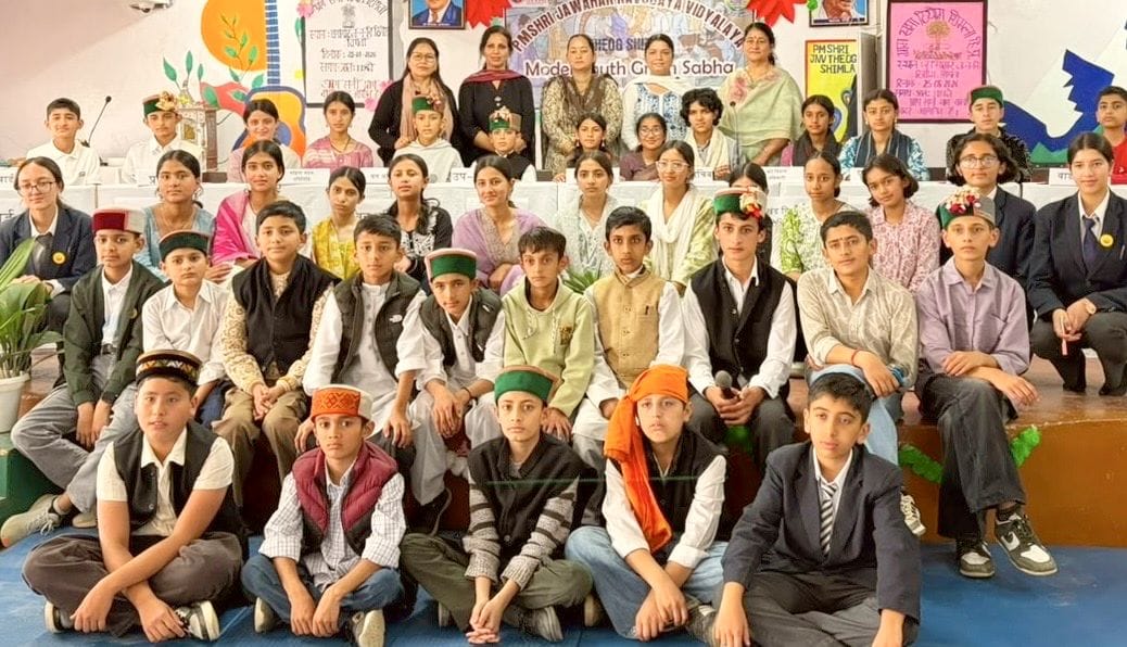 Model Youth Gram Sabha at Jawahar Navodaya Vidyalaya, Theog