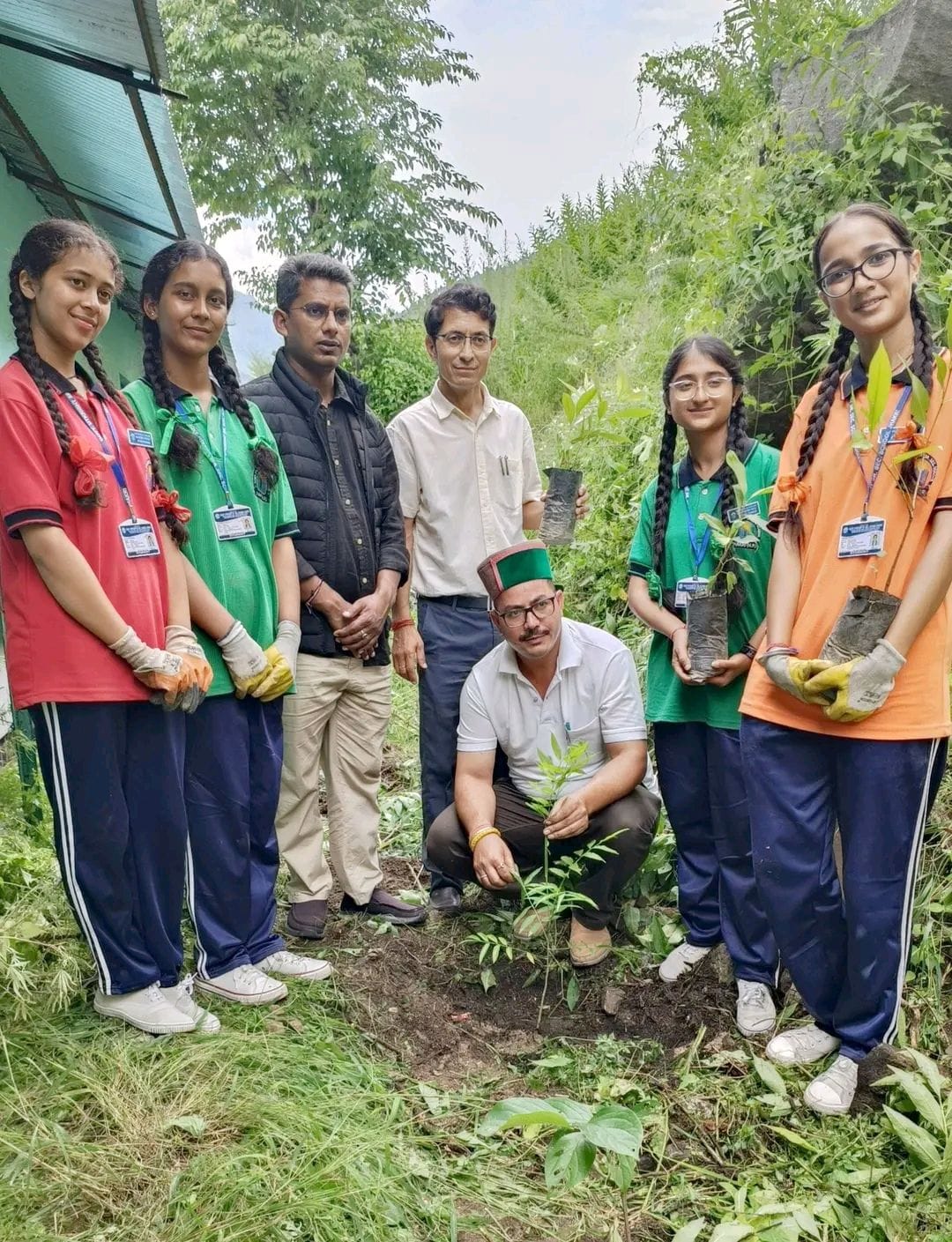 Saplings planted at Jhakri School; message of environmental conservation conveyed