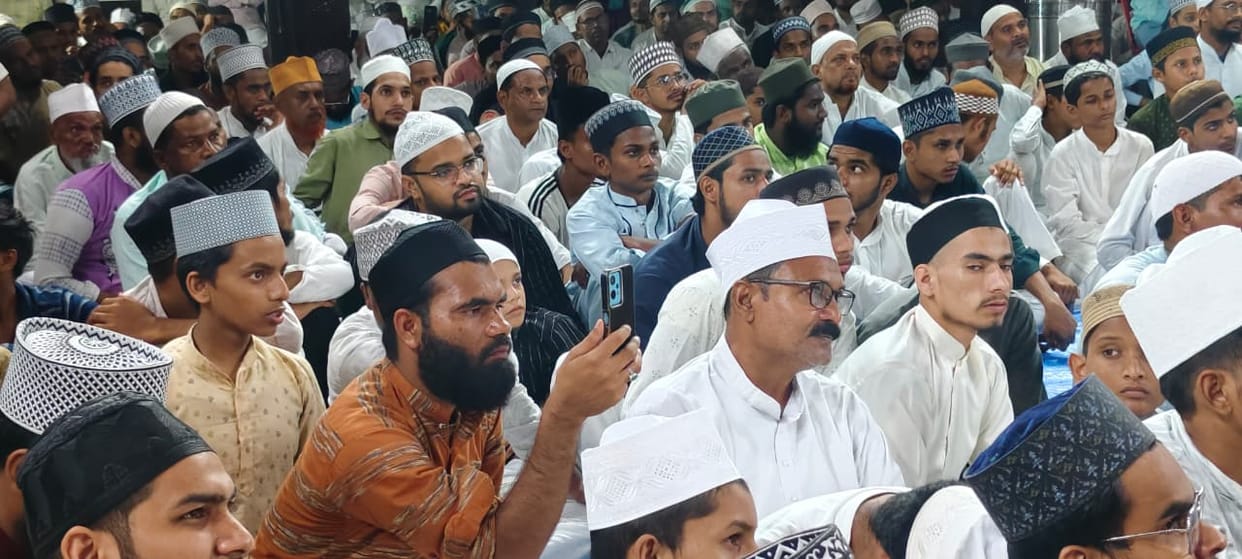 The Dargah illuminated by *Naatiya Kalaam*; the premises immersed in spirituality