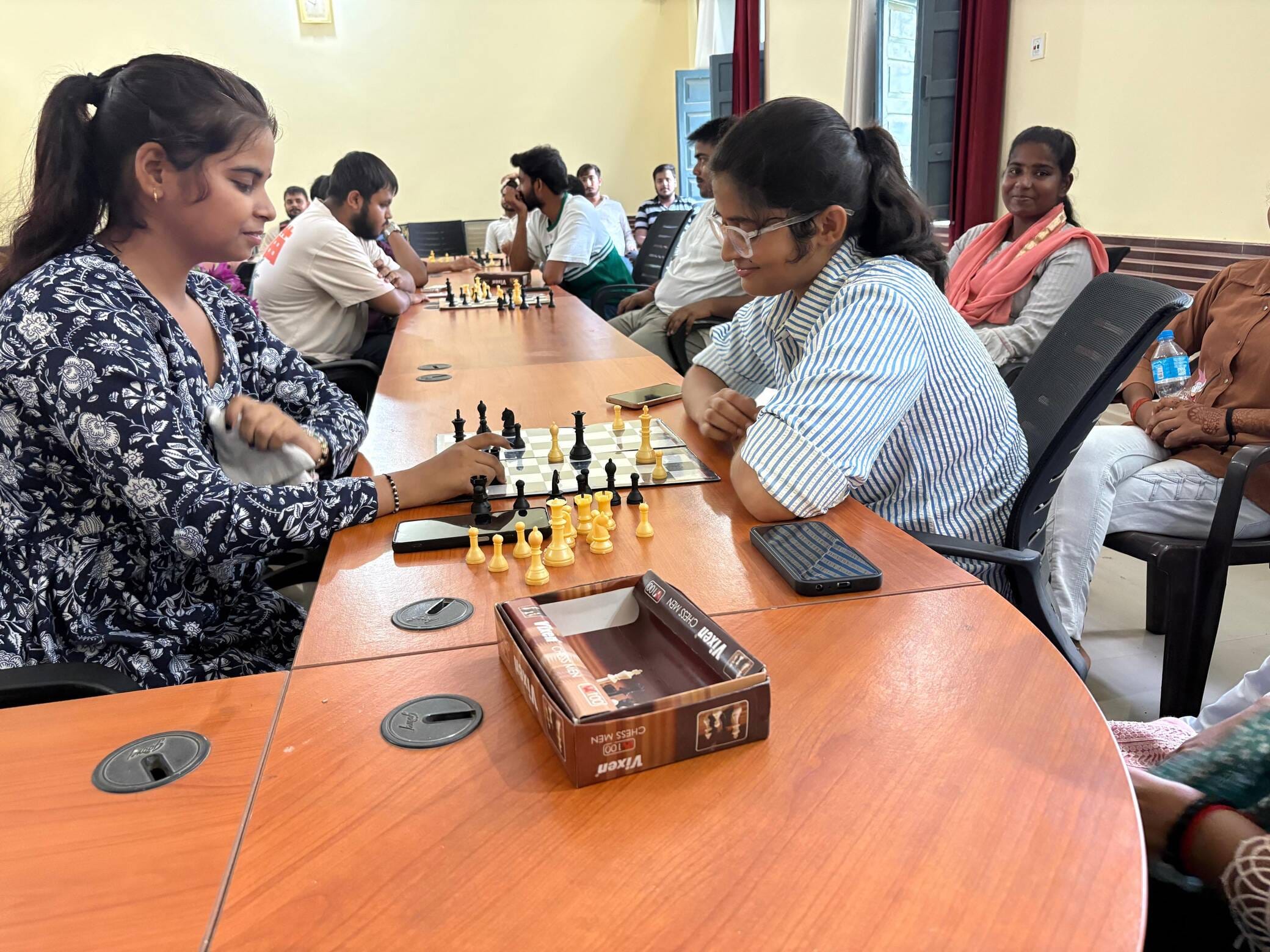 Akshat and Siddhi victorious in chess