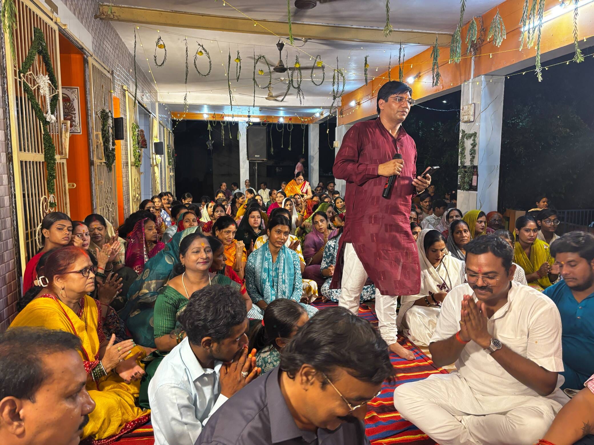 शाहगंज-बाबा श्याम के झूलन उत्सव में उमड़े श्रद्धालु। संवाद