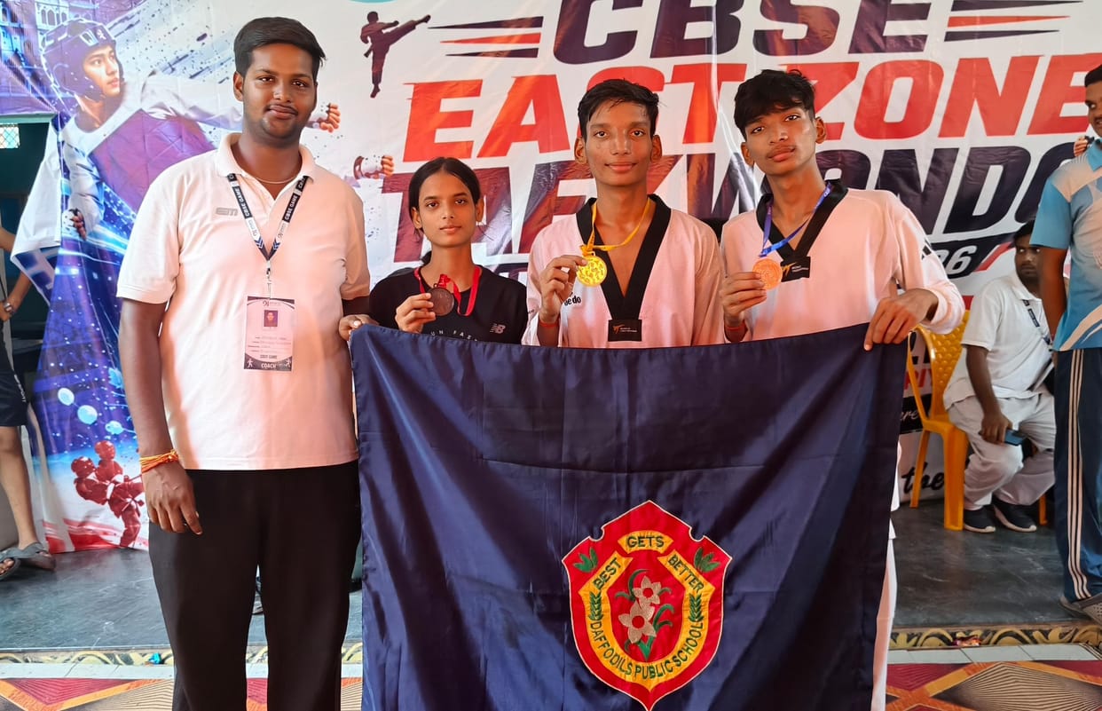 Students won three medals at the CBSE East Zone Taekwondo Championship.