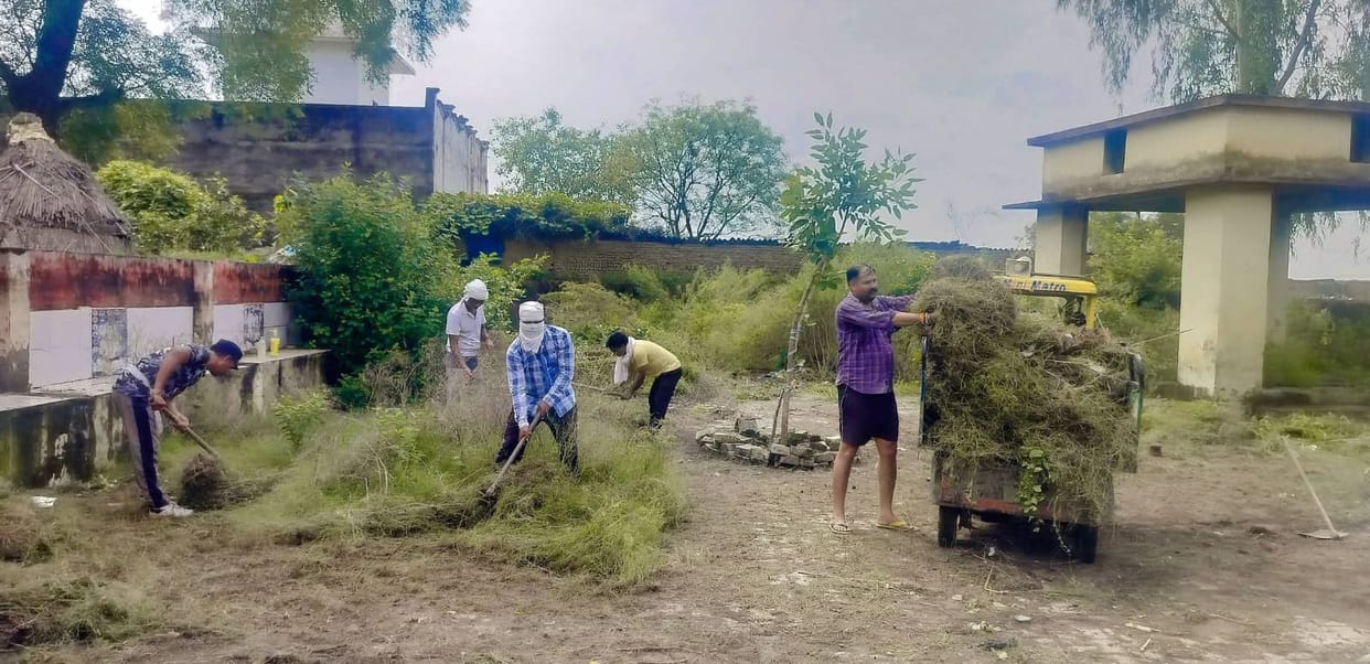 Sent a message of cleanliness by getting the cremation ground cleaned.