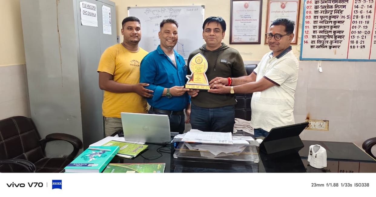 CHC In-charge honored for healthcare services