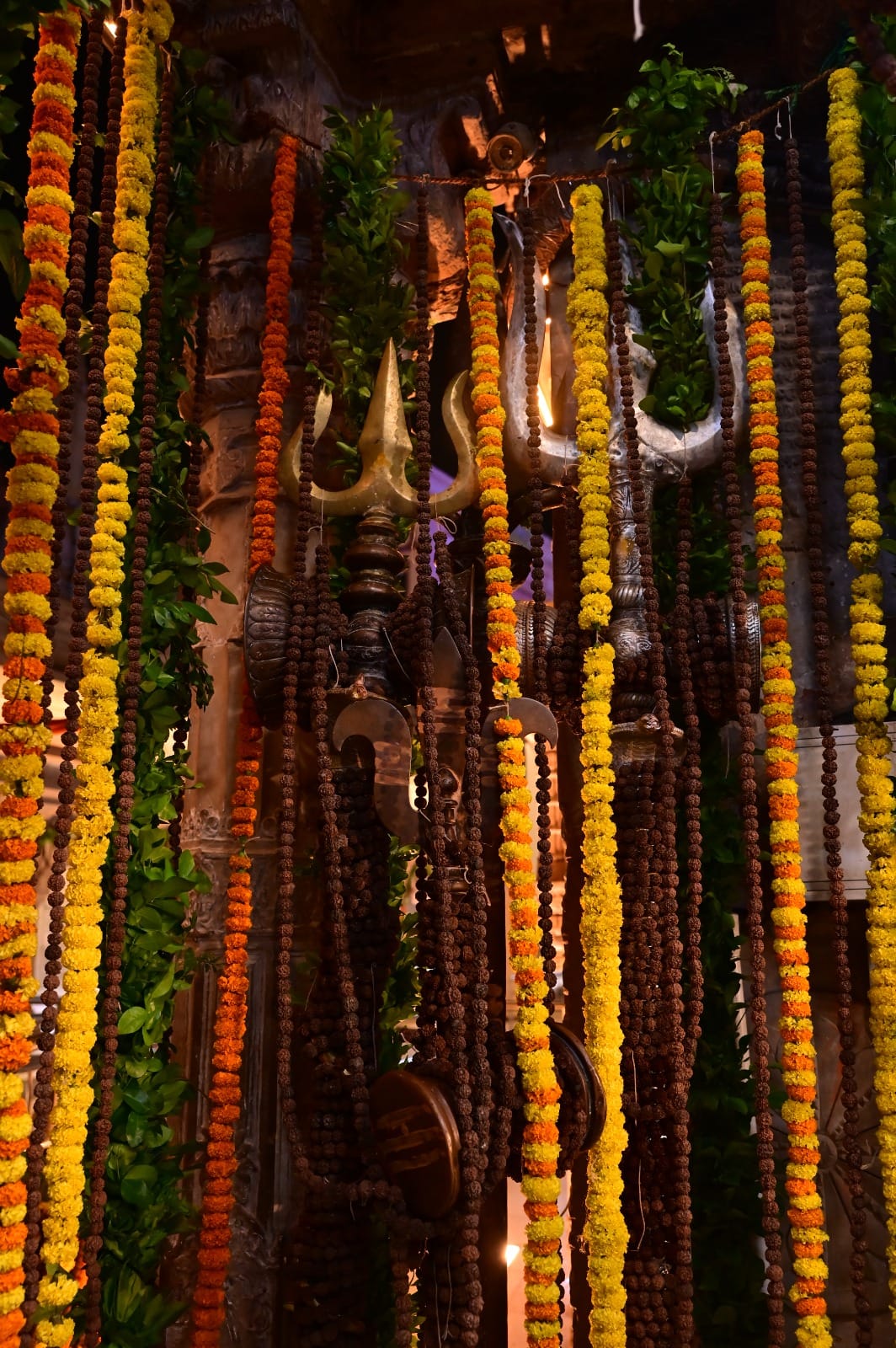 Queues at Shiva temples to offer prayers and seek happiness and prosperity.