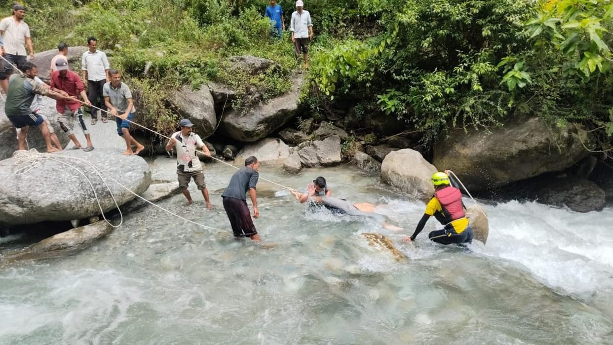 Youth dies after being swept away by the overflowing Gaad river while heading to his field to chase away monkeys in Didihat.