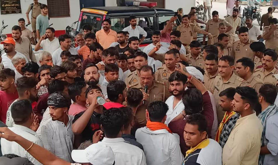 Hundreds took to the streets to protest against the UGC Act; tensions flared following a scuffle between the Station House Officer (SHO) and a youth leader.