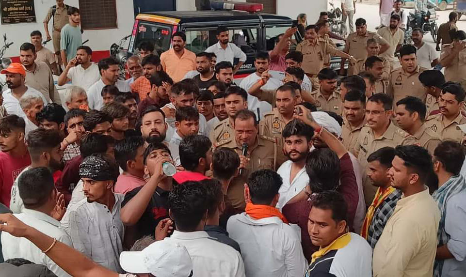 Hundreds took to the streets to protest against the UGC Act; tensions flared following a scuffle between the Station House Officer (SHO) and a youth leader.