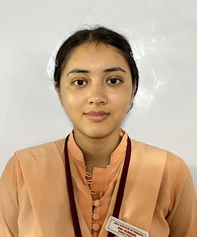 Suman from Jakh Nursing Institute secured the fourth position across the state
