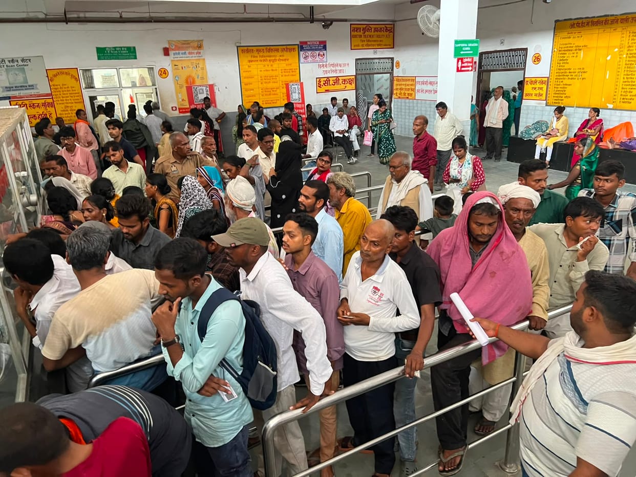 Number of skin patients rising due to rain and humidity; over 150 patients visited the district hospital's OPD.