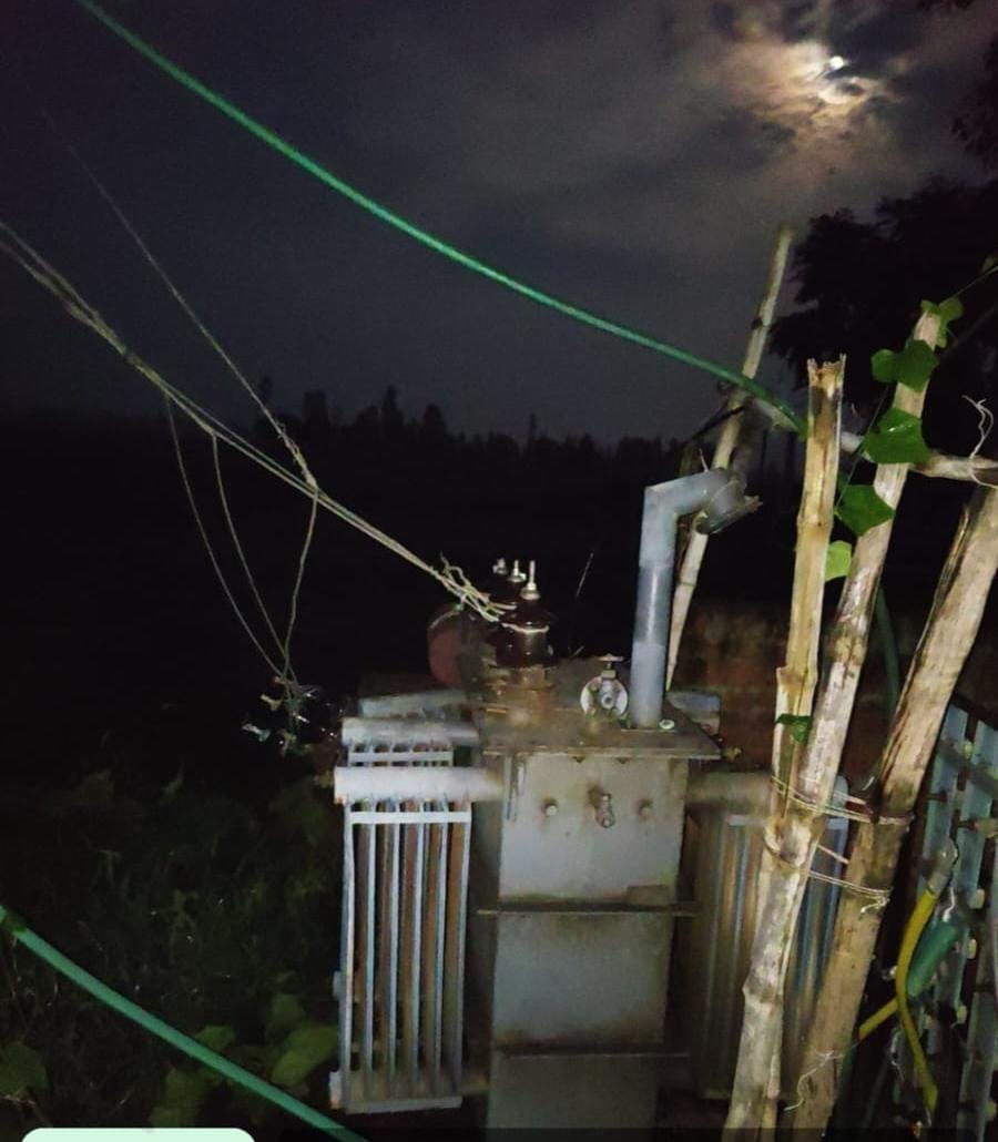 Transformer blew, power supply to 100 houses disrupted