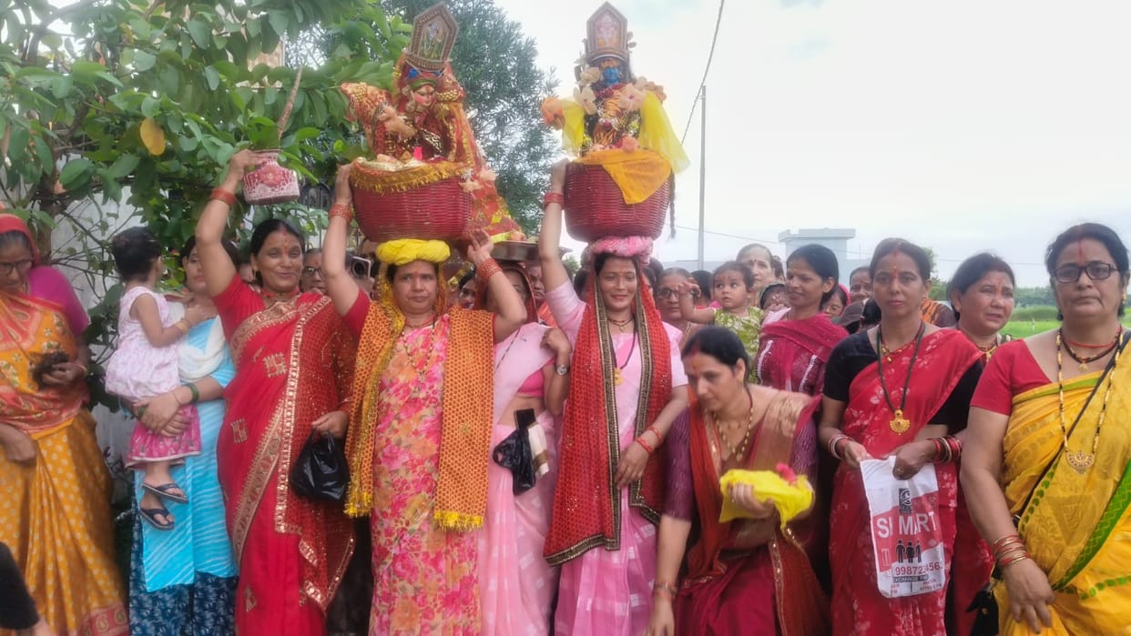 Bade farewell to Mother Gaura and Lord Maheshwar.