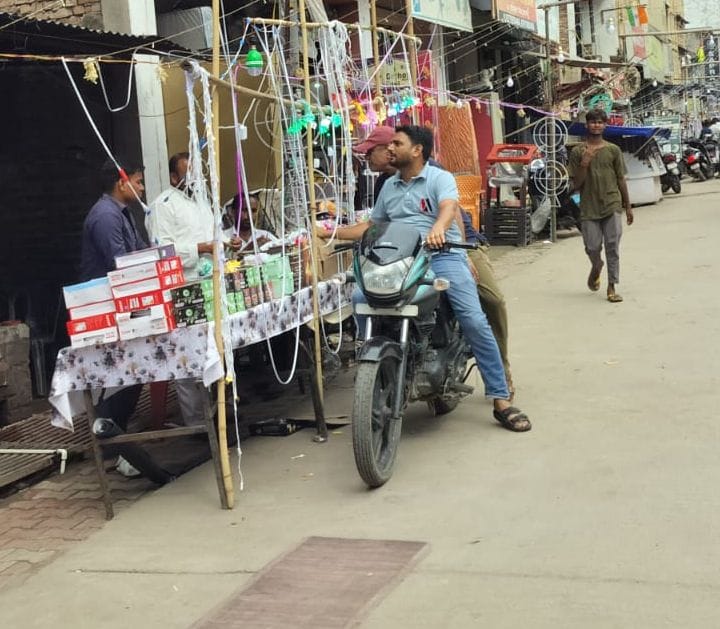 Eid-e-Milad-un-Nabi today; people busy shopping.
