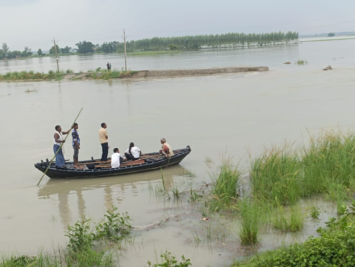 Saryu's water level receding... risk of erosion rises now.