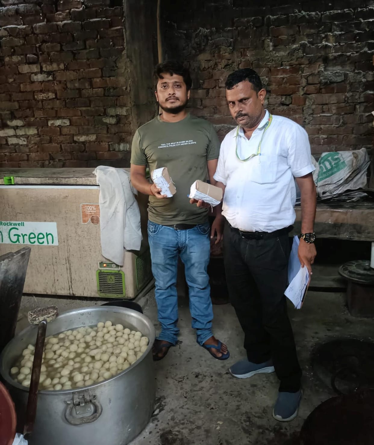 120 kg of Sonpapdi, found contaminated during testing, was destroyed.