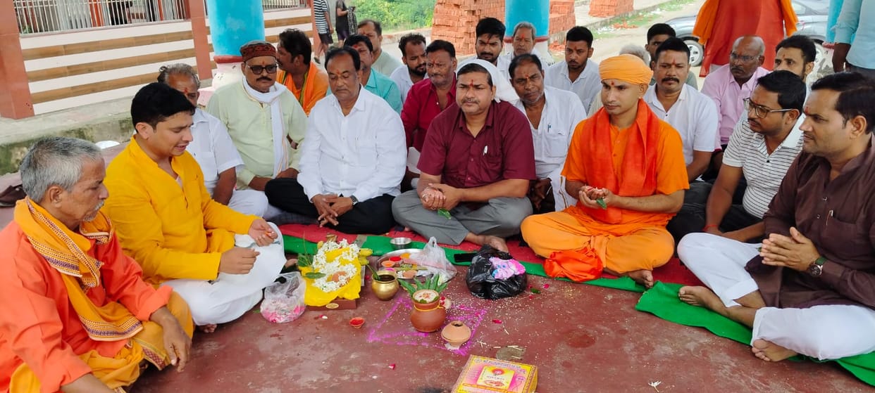 Flag worship for Ramlila, preparations begin