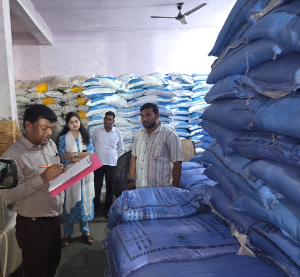Raids conducted on two warehouses in Sadabad for sugar hoarding.