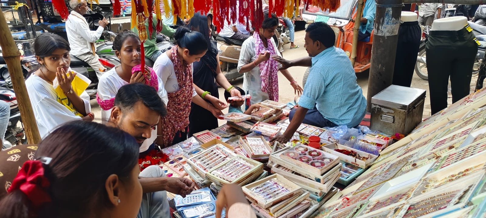 Demand for cartoon-themed rakhis has increased.