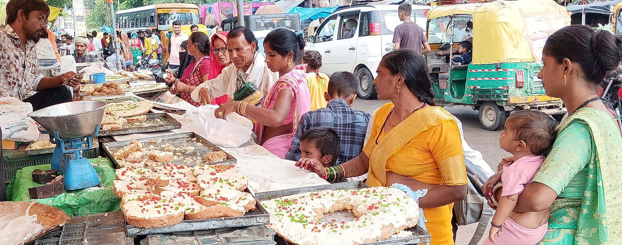 Ghevar: The signature treat of Braj for Rakhi, adding sweetness to relationships.