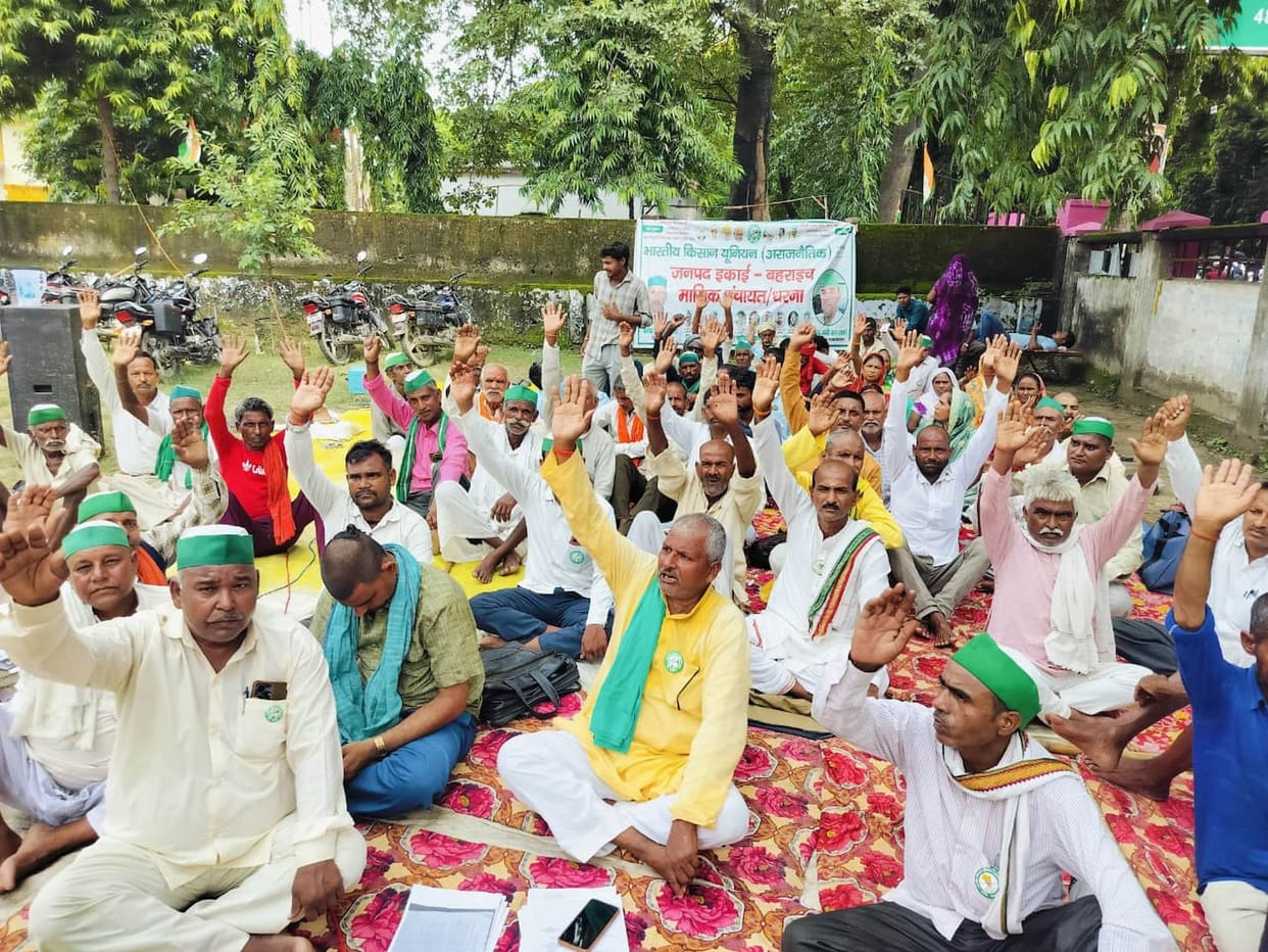 Farmers remained firm on their sit-in protest for the third consecutive day over their demands.