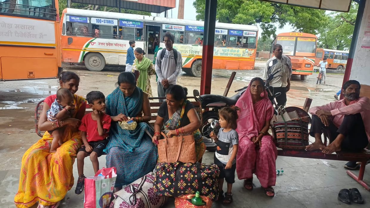 Buses remained packed to capacity; passengers had to wait for hours.
