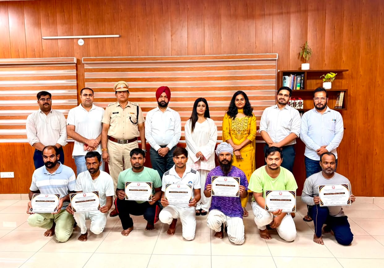 35 inmates provided with one month of skill training.