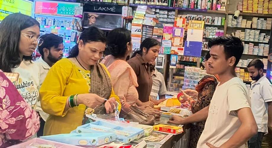 Sisters bought Rakhis; brothers bought watches and perfumes.