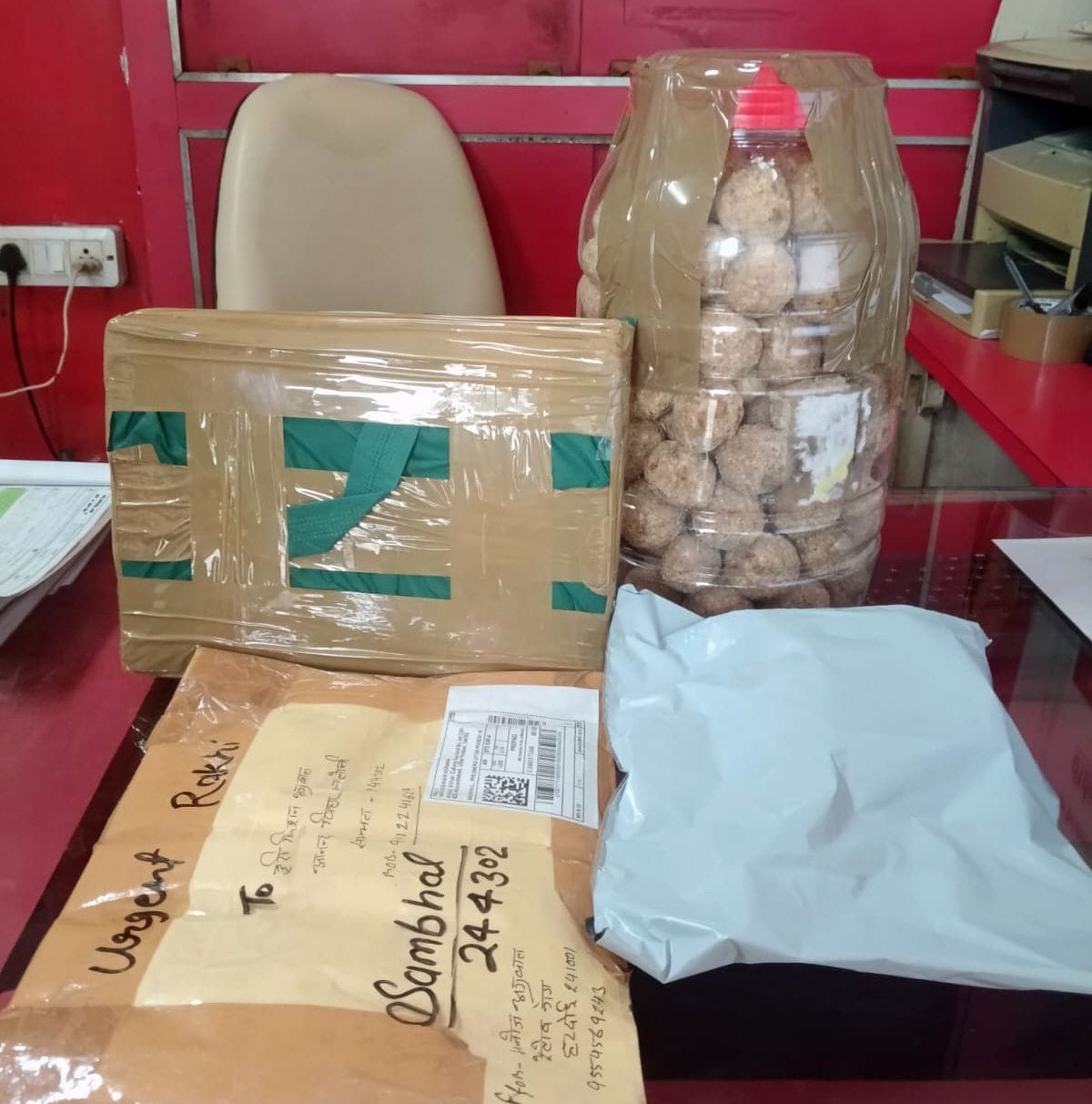 Courier business surges ahead of Rakhi; sisters booking parcels for their brothers