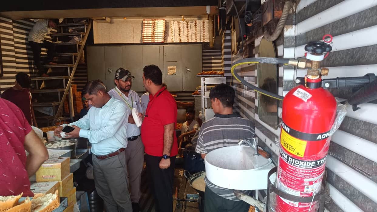 Food Safety Department inspects sweet shops, collects samples.