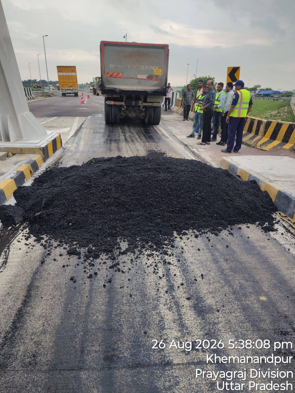 Repairs on Ganga Expressway for the fifth time in a month