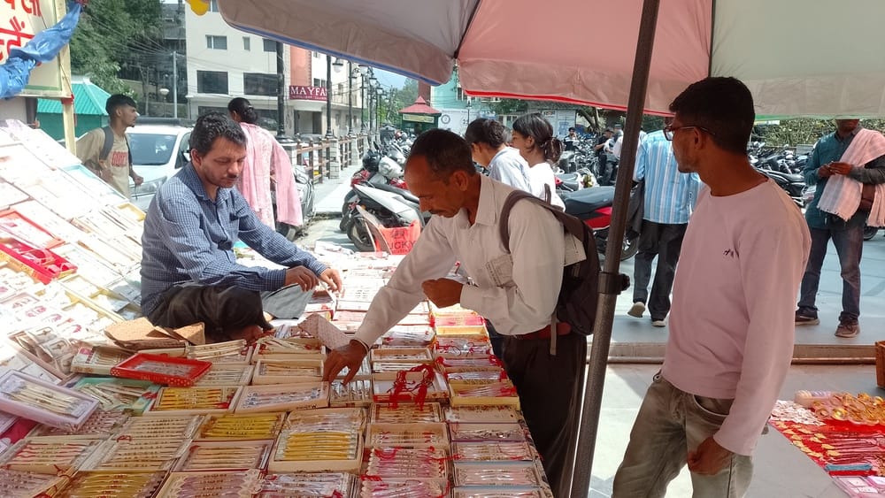 Brisk shopping for Rakhis and sweets took place in the markets.