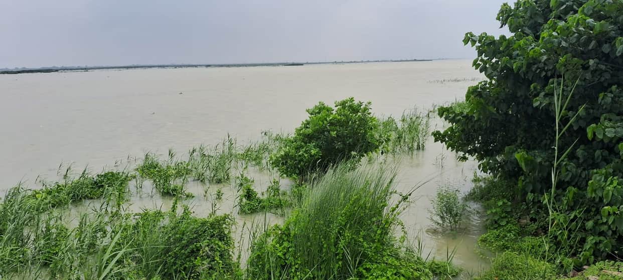 Stagnant water levels cause erosion due to reverse flow; pressure mounts at the NH-31 danger point.