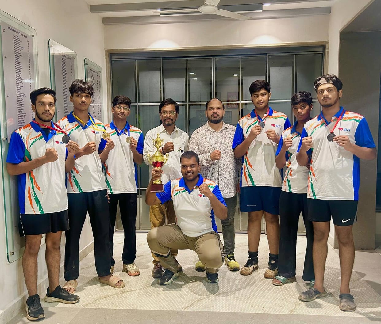 Bhagwanpur boxers won five medals.
