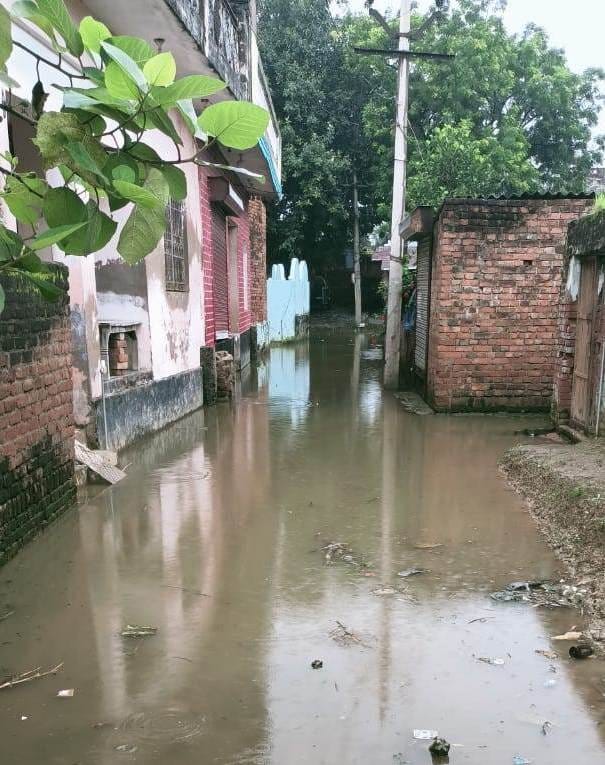 Villagers grappling with waterlogging have appealed to the Chief Minister's portal.