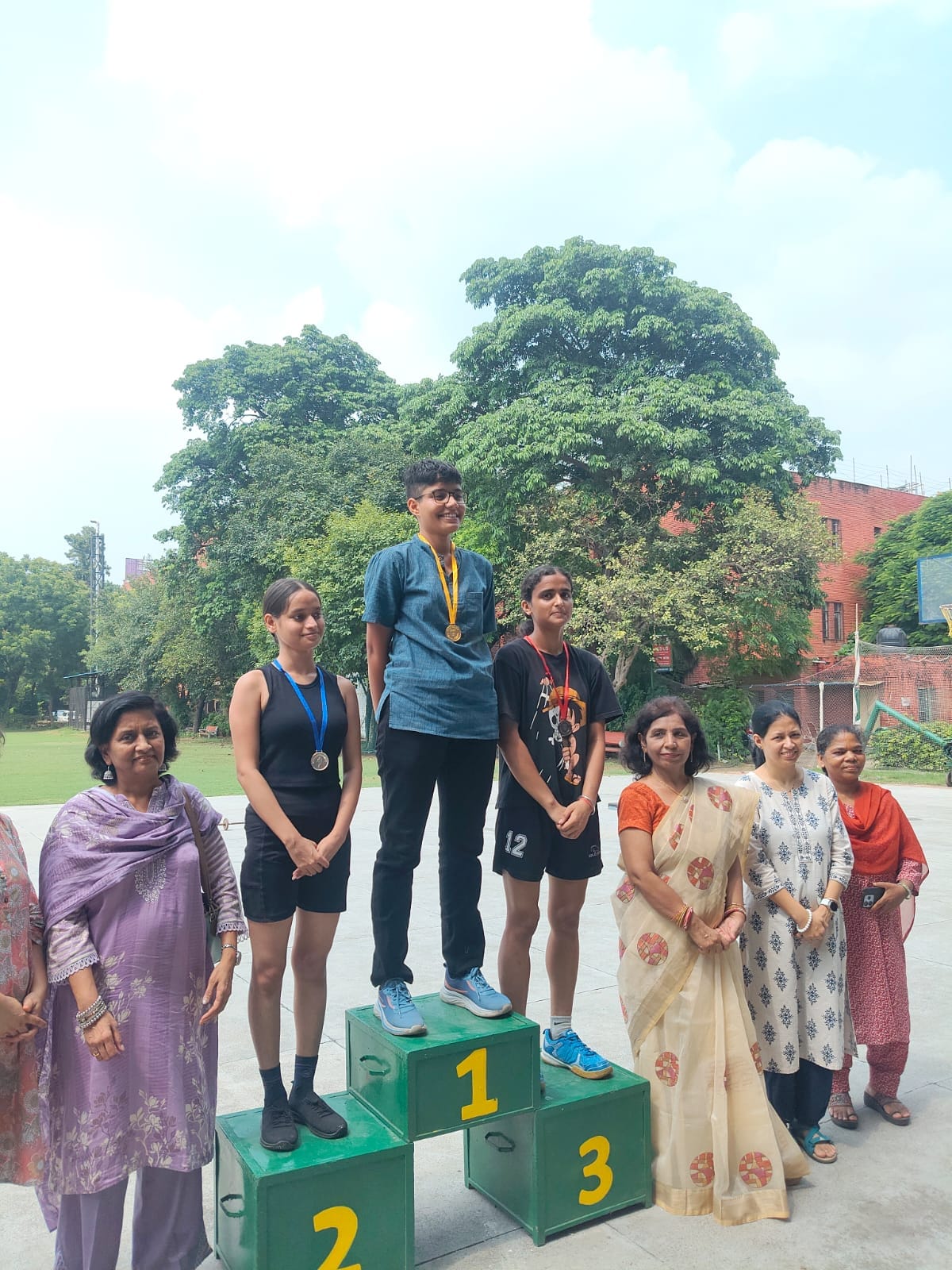 Sonal Yadav from Kosli won a gold medal in squats.