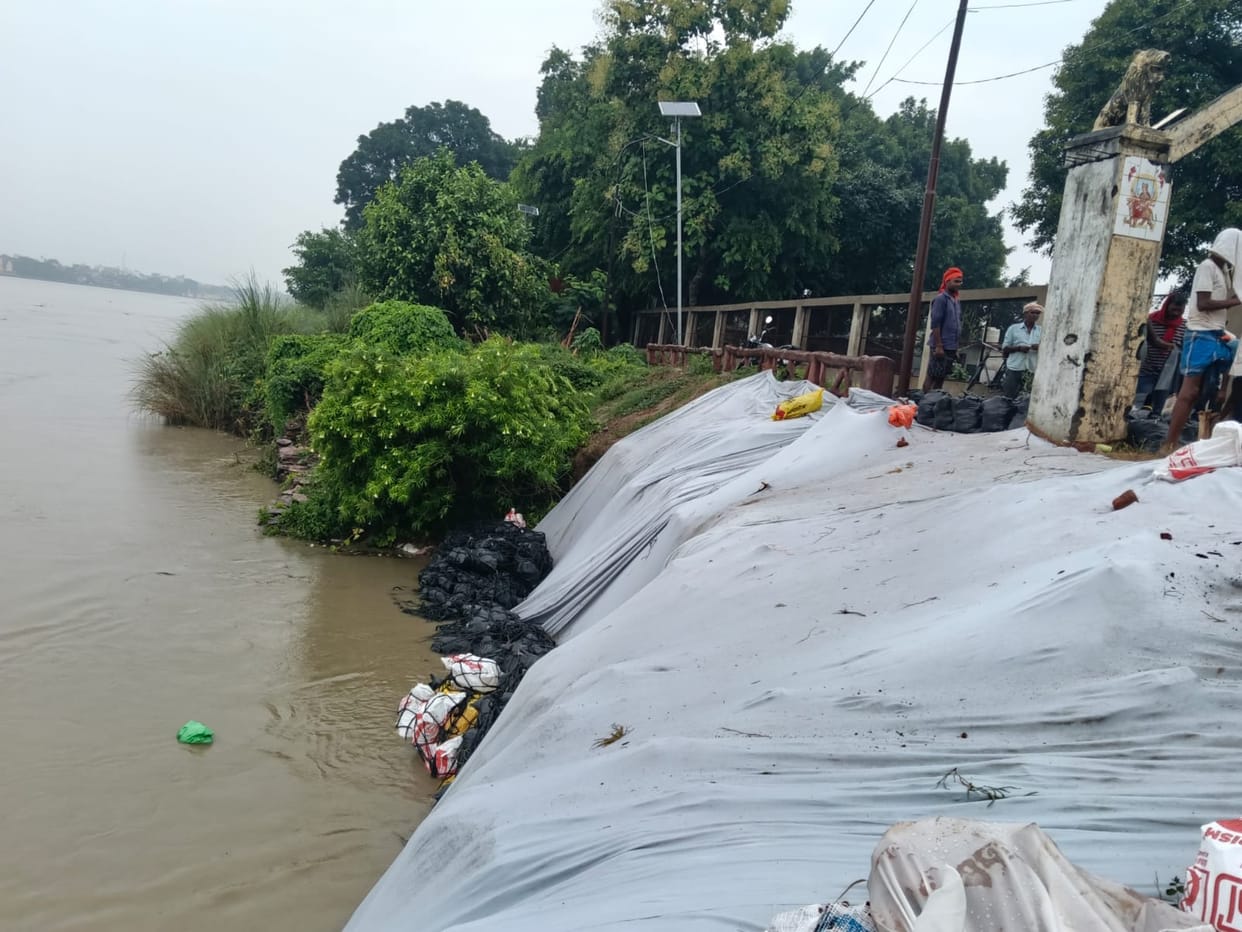 The Saryu is receding, but the risk of erosion has increased at Dohrighat.