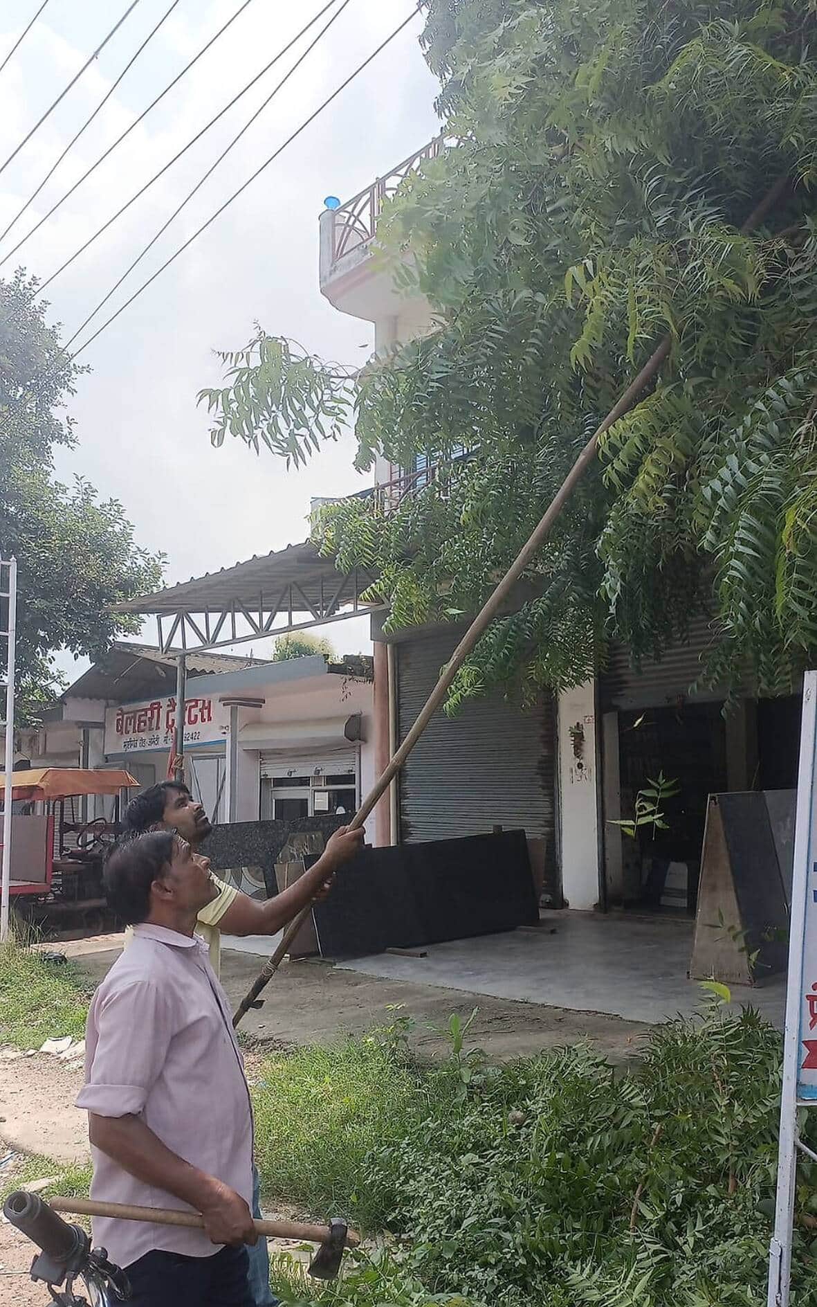 Power out in 300 homes for five days.