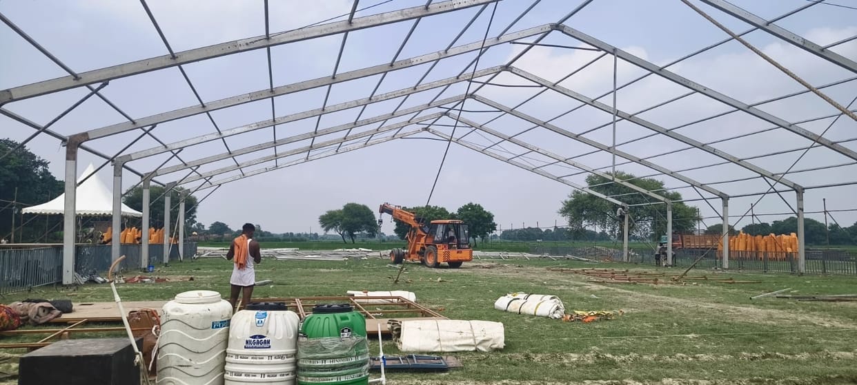 Administration on alert for CM's visit; preparations gain momentum in Pankha.Administration on alert for CM's visit; preparations gain momentum in Pankha.