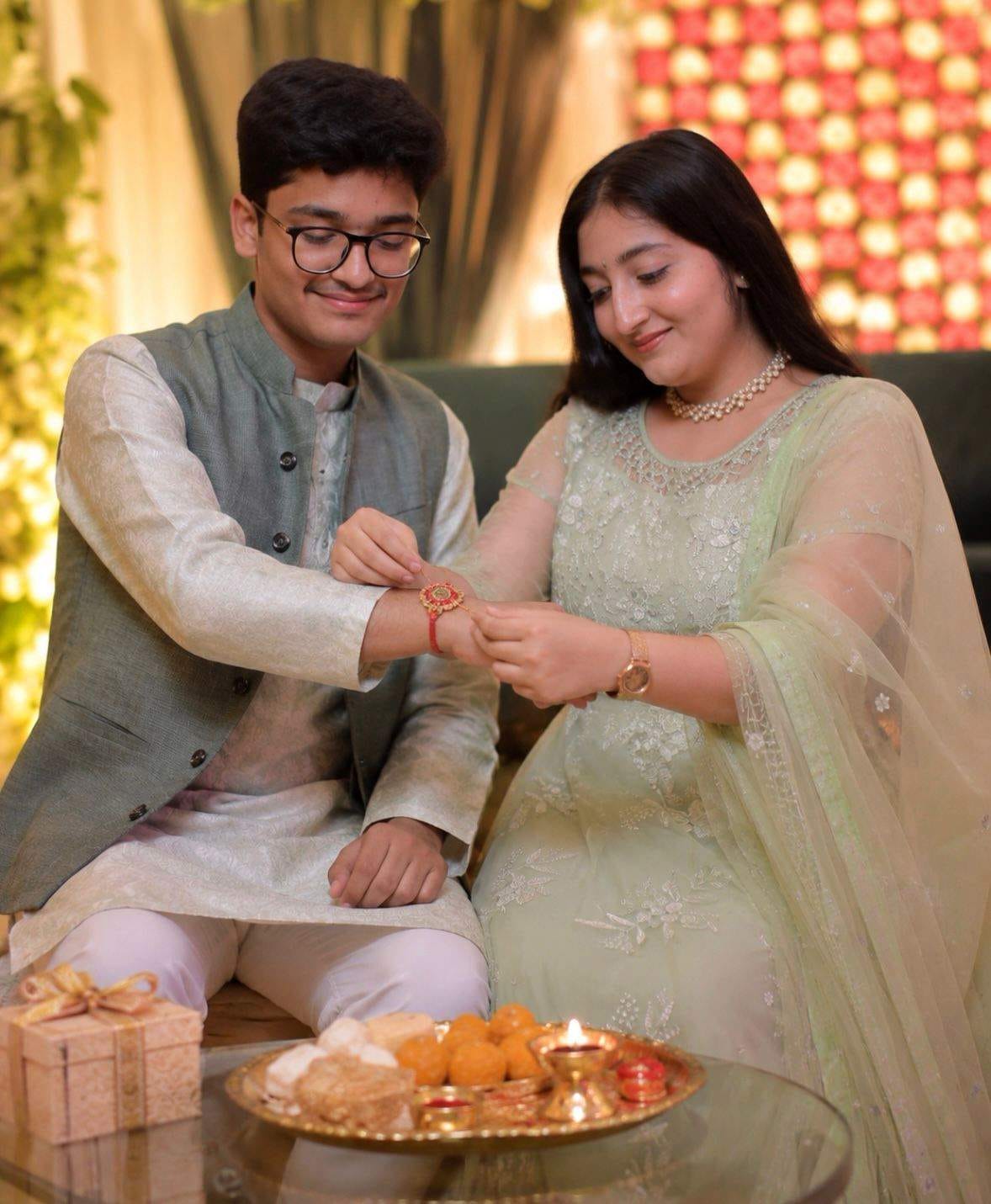 Raksha Bandhan: A thread of affection tied around brothers' wrists.