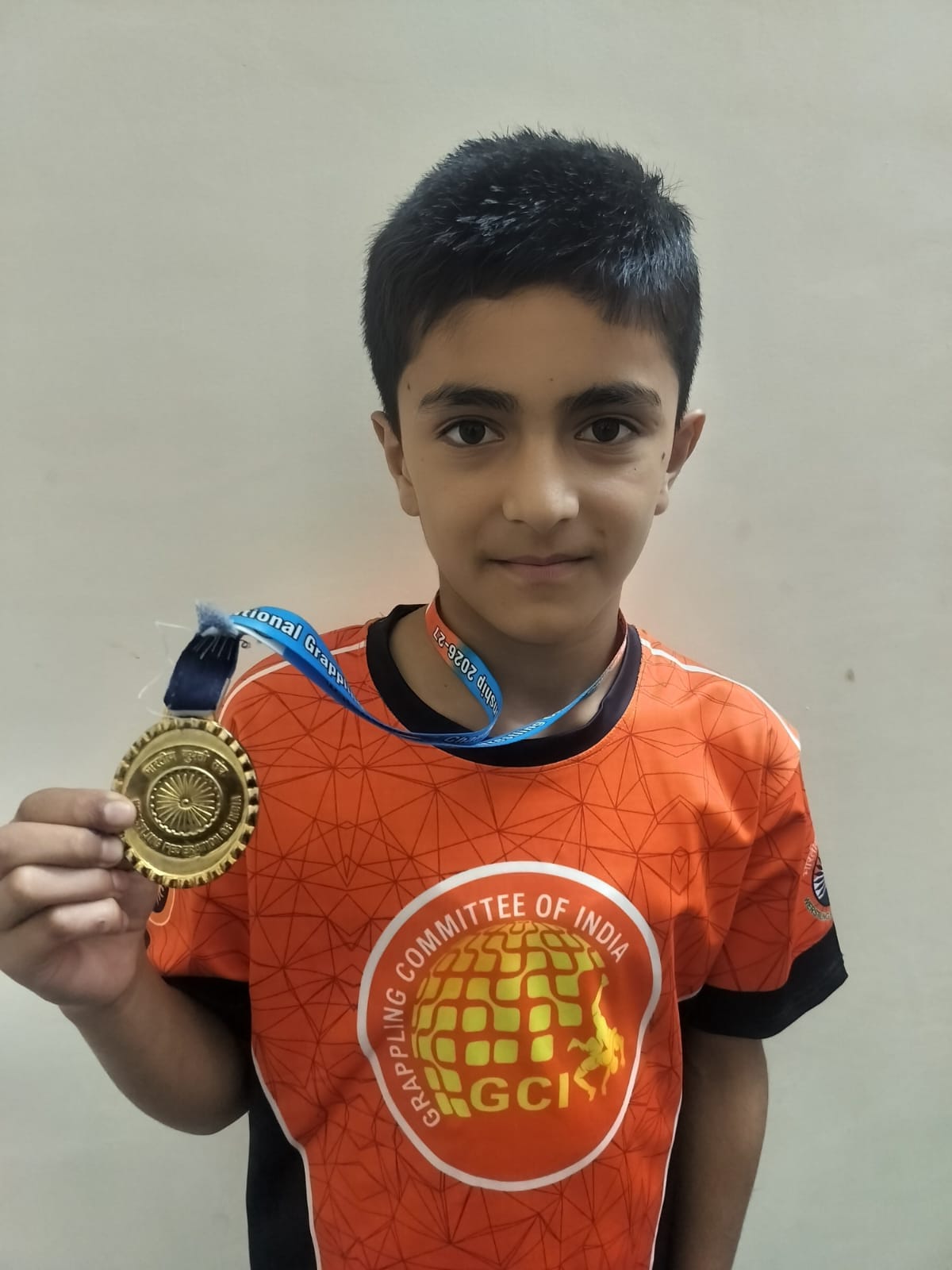 Aditya Vanshaj won the gold medal at the National Grappling Championship