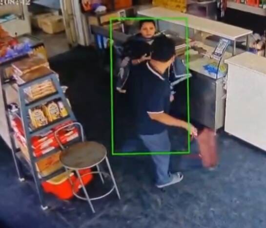 Brother-in-law hits woman on the head with a bag