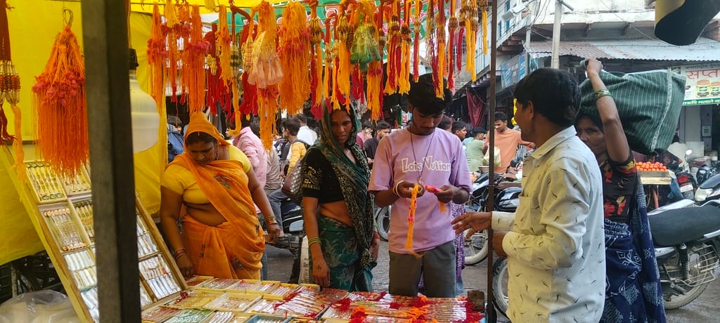 On Raksha Bandhan, swings are no longer seen, nor do the strains of *Malhar* resound.
