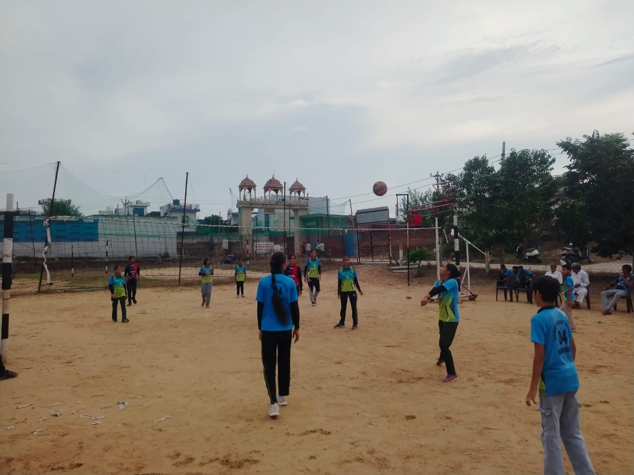 15 female volleyball players from Maharampur to showcase their prowess at the state level.