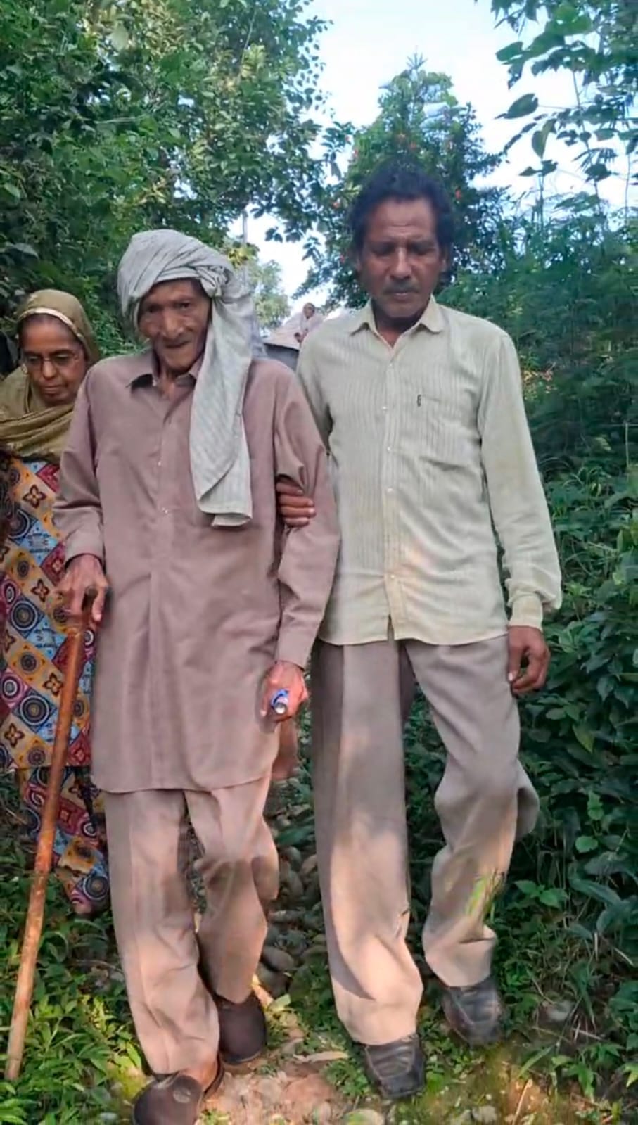 Standing firm at the border, stranded on the road to the village, now carrying the burden of life on their shoulders.
